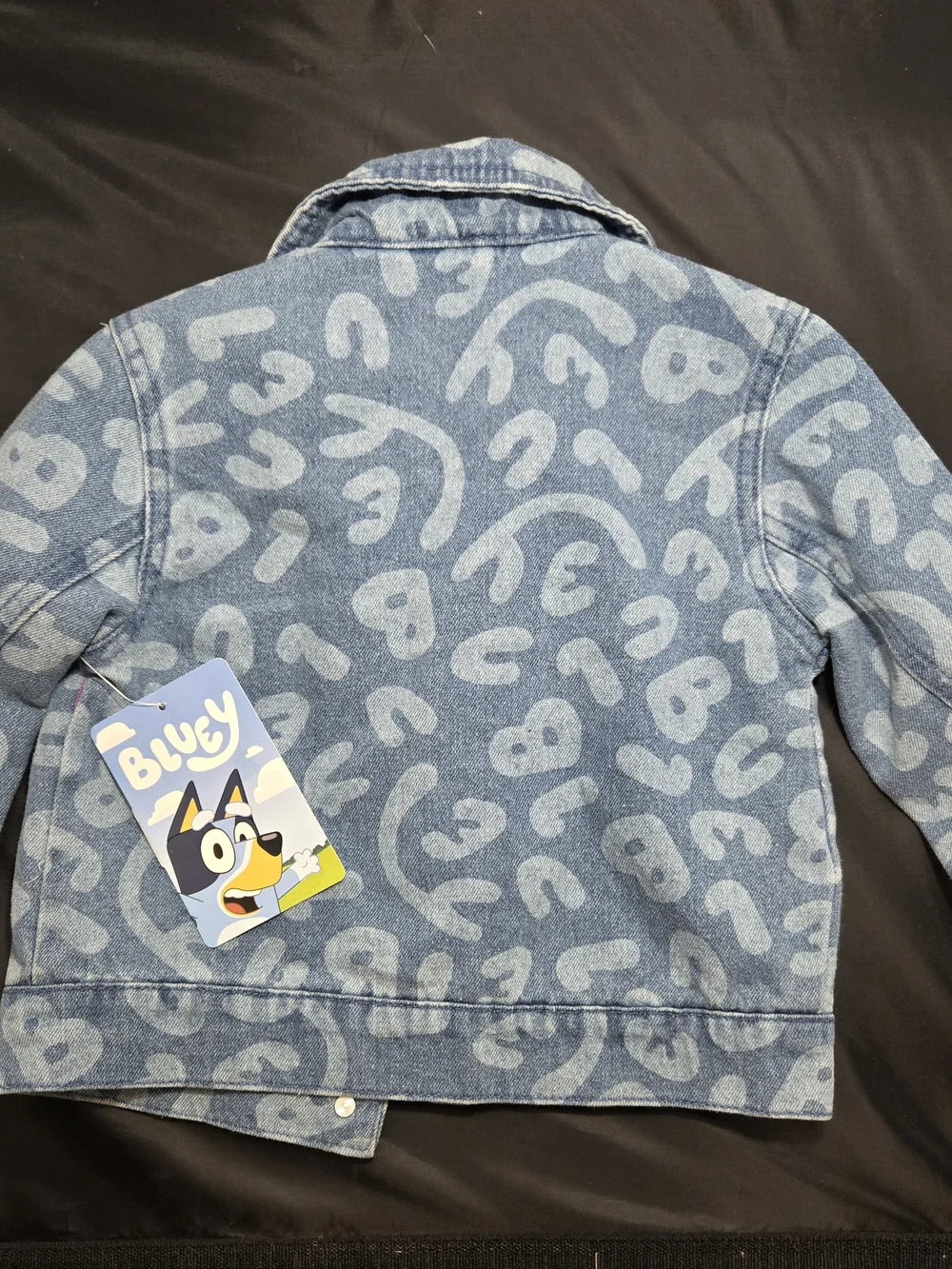Kids' Denim Jacket with Character Patches - Blue